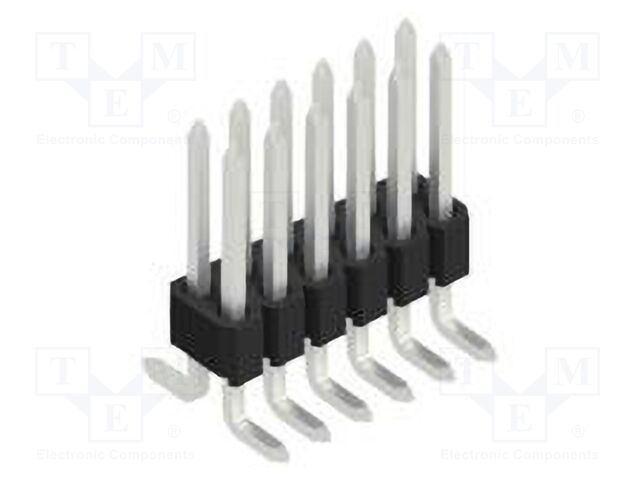 Connector: pin strips; pin header; male; PIN: 12; 1.27mm; SMT; 2x6