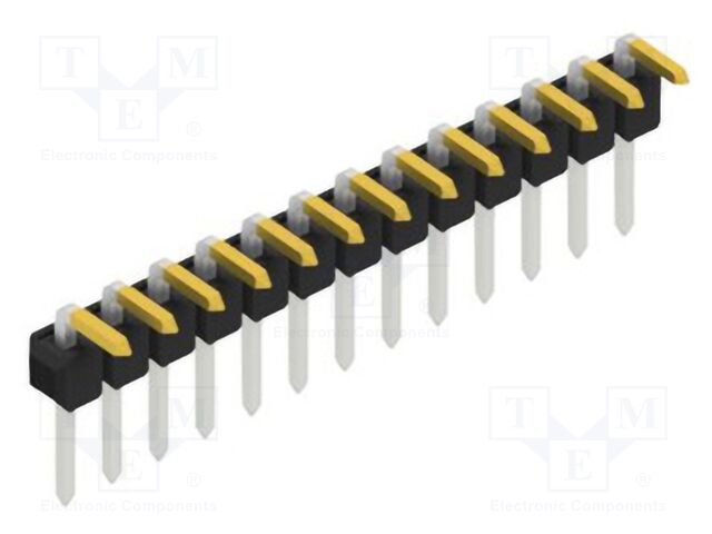 Connector: pin strips; pin header; male; PIN: 13; 2.54mm; THT; 1x13