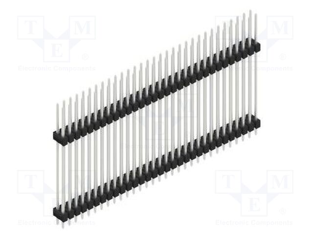 Connector: pin strips; pin header; male; PIN: 62; 2.54mm; THT; 2x31
