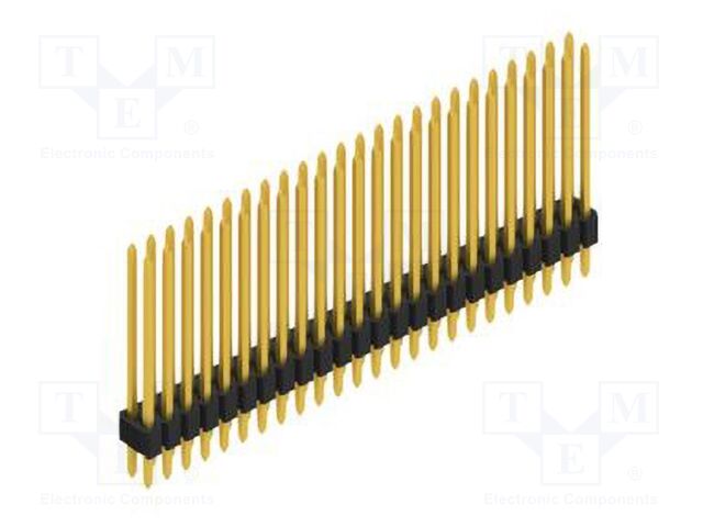 Connector: pin strips; pin header; male; PIN: 48; 1.27mm; THT; 2x24