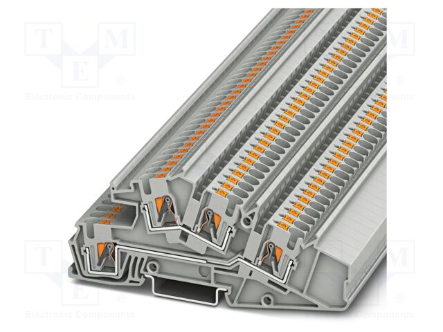 Splice terminal: rail; PA; terminals: 4; W: 6.2mm; H: 114mm