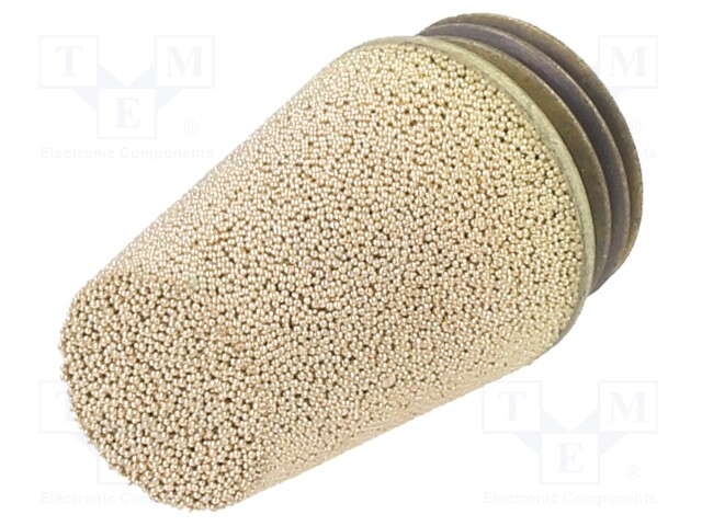 Sound suppression silencer; Thread: G 1/4"; sintered bronze
