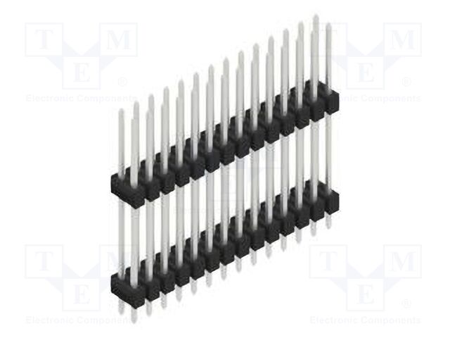 Connector: pin strips; pin header; male; PIN: 28; 2.54mm; THT; 2x14