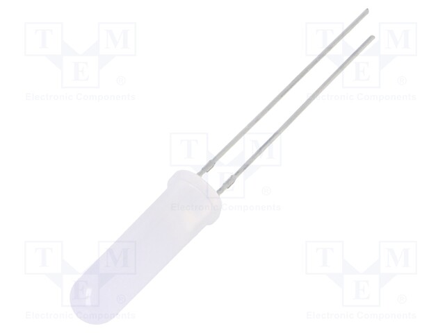 LED; 5mm; red; 68÷100mcd; 140°; Front: convex; without stopper