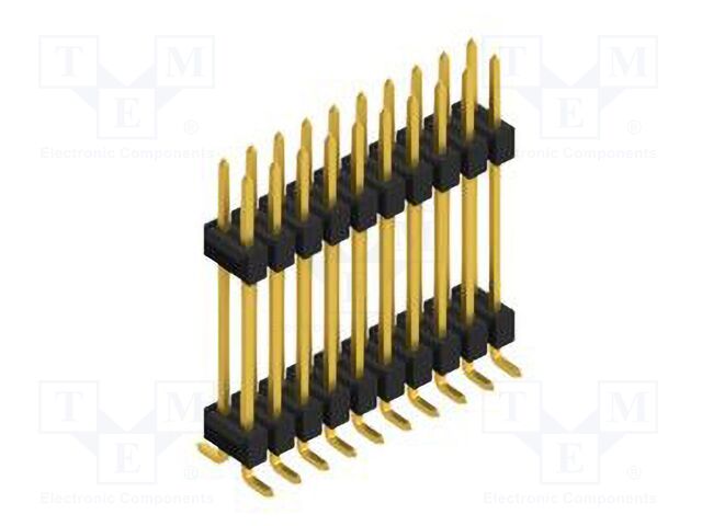 Connector: pin strips; pin header; male; PIN: 20; 2.54mm; SMT; 2x10