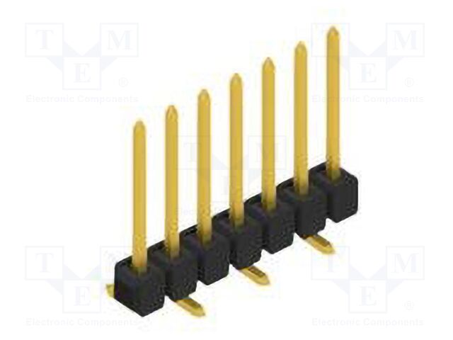 Connector: pin strips; pin header; male; PIN: 7; 2.54mm; SMT; 1x7