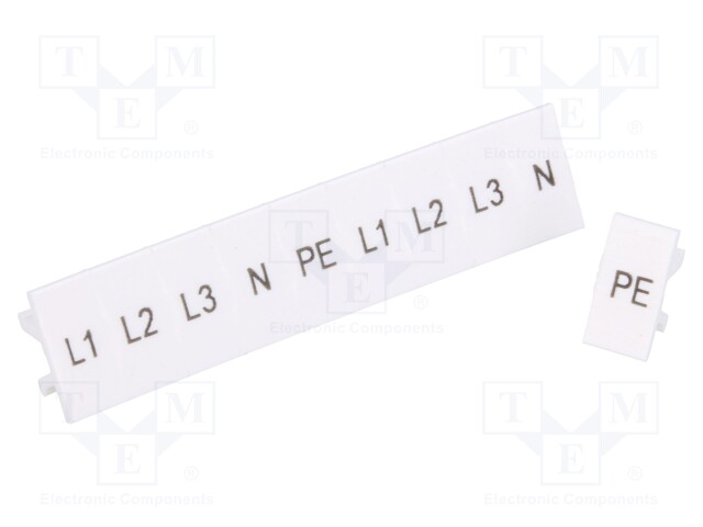 Marker; Width: 5mm; L1, L2, L3, N, PE marks