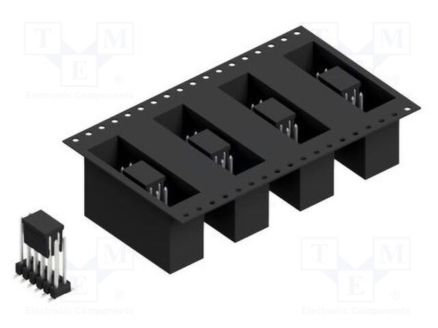 Connector: pin strips; pin header; male; PIN: 12; 2.54mm; SMT; 2x6
