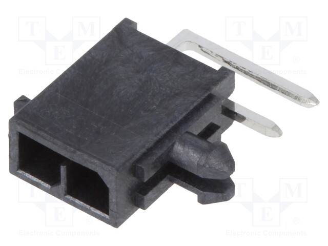 Socket; wire-board; male; Micro-Fit+; 3mm; PIN: 2; with contacts