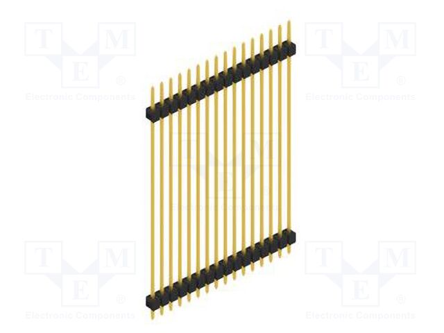 Connector: pin strips; pin header; male; PIN: 16; 2.54mm; THT; 1x16