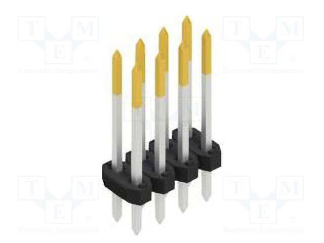 Connector: pin strips; pin header; male; PIN: 8; 2mm; THT; 2x4; 100V