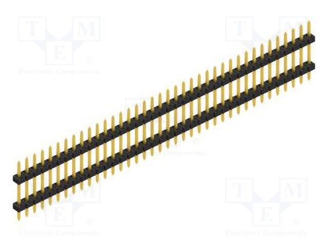 Connector: pin strips; pin header; male; PIN: 38; 2mm; THT; 1x38