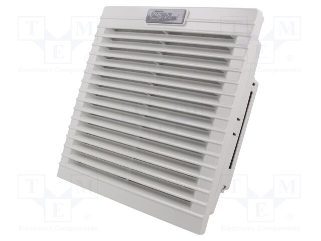 Fan: AC; axial; 230VAC; 102m3/h; 49dBA; ball; IP55; 204x204x104mm