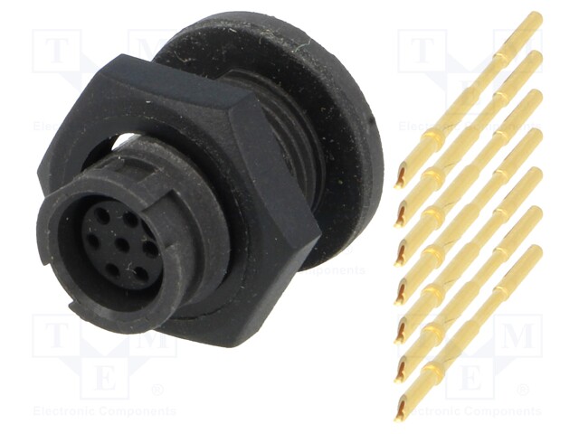 Connector: circular; Series: EN2; socket; female; soldering; PIN: 7