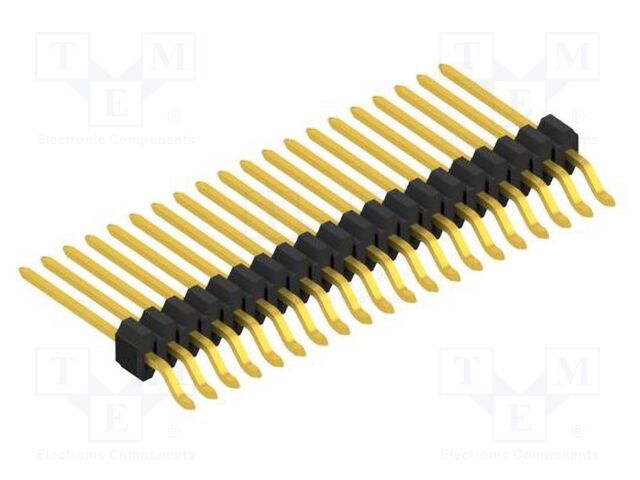 Connector: pin strips; pin header; male; PIN: 20; 1.27mm; SMT; 1x20