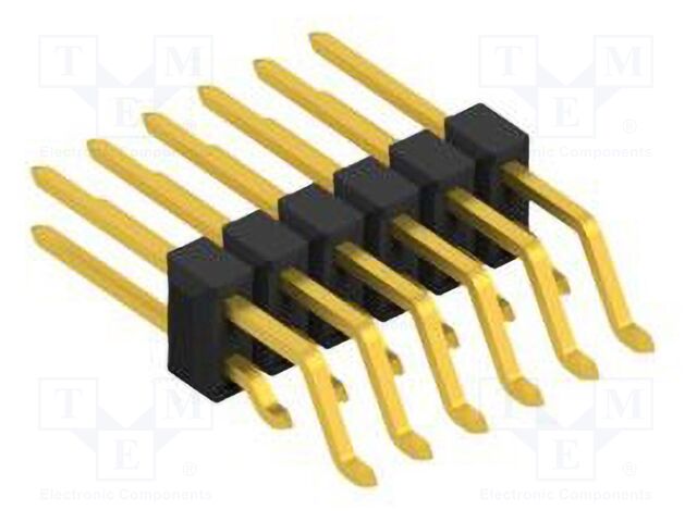 Connector: pin strips; pin header; male; PIN: 12; 2.54mm; SMT; 2x6