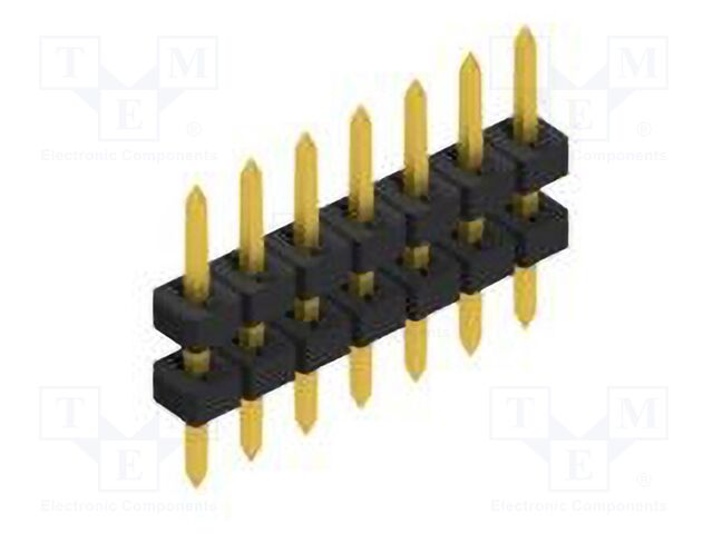 Connector: pin strips; pin header; male; PIN: 7; 2mm; THT; 1x7; 100V