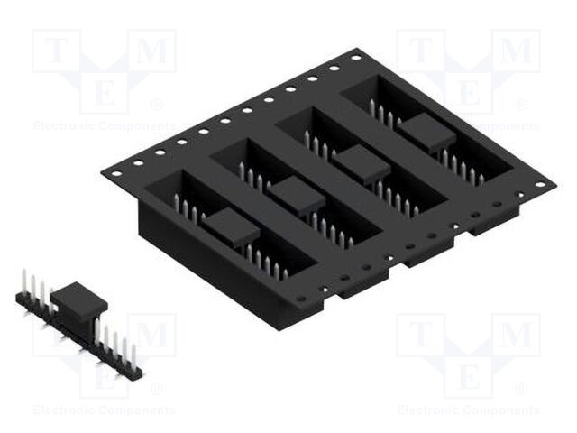 Connector: pin strips; pin header; male; PIN: 13; 2mm; SMT; 1x13
