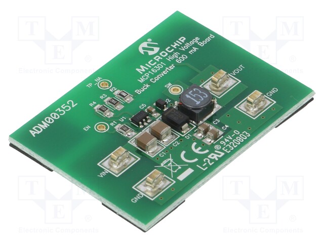 Dev.kit: Microchip; Comp: MCP16301; DC/DC converter