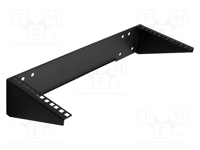 Mounting rack; black; Height: 4U; Standard: 19"