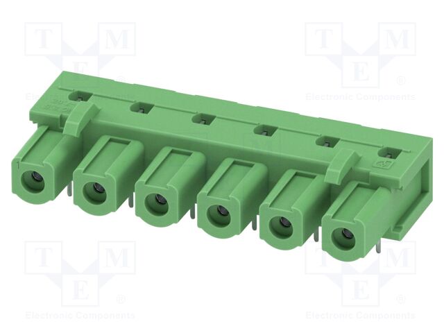 PCB headers, nominal cross section: 2.5 mm?, color: green, n