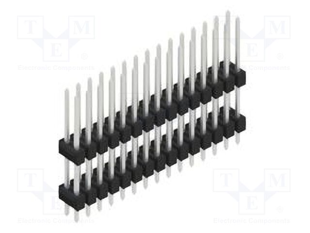 Connector: pin strips; pin header; male; PIN: 30; 2.54mm; THT; 2x15