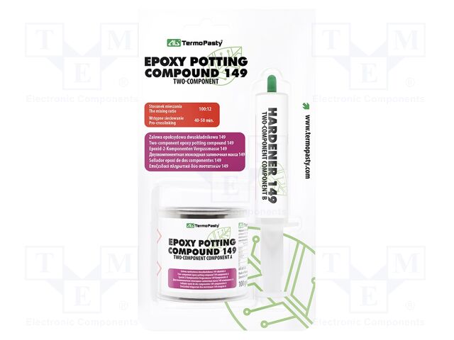 Epoxy encapsulating compound; resin; Signal word: Warning