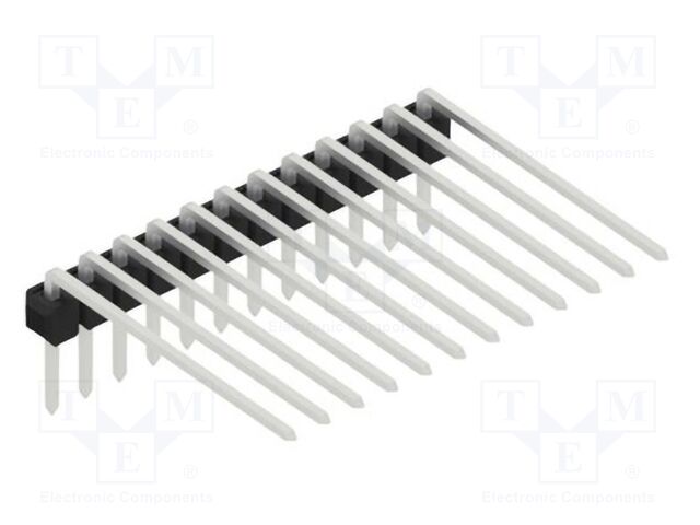 Connector: pin strips; pin header; male; PIN: 12; 2.54mm; THT; 1x12