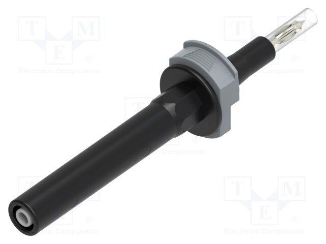 Test probe; 20A; black; banana 4mm socket