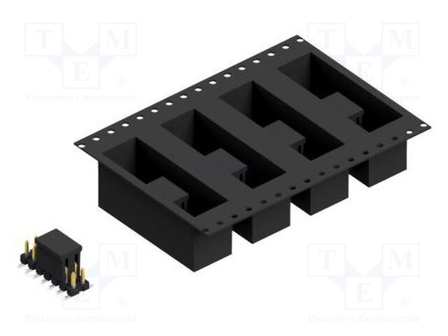 Connector: pin strips; pin header; male; PIN: 14; 2.54mm; SMT; 2x7
