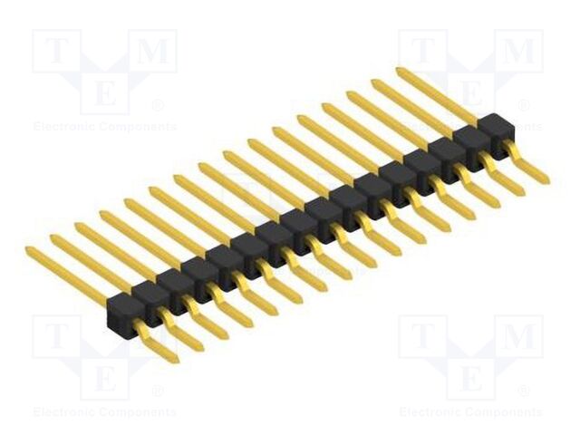 Connector: pin strips; pin header; male; PIN: 16; 2.54mm; SMT; 1x16