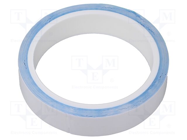 Tape: heat transfer; W: 19mm; L: 5m; Thk: 0.25mm; 0.6W/mK; white