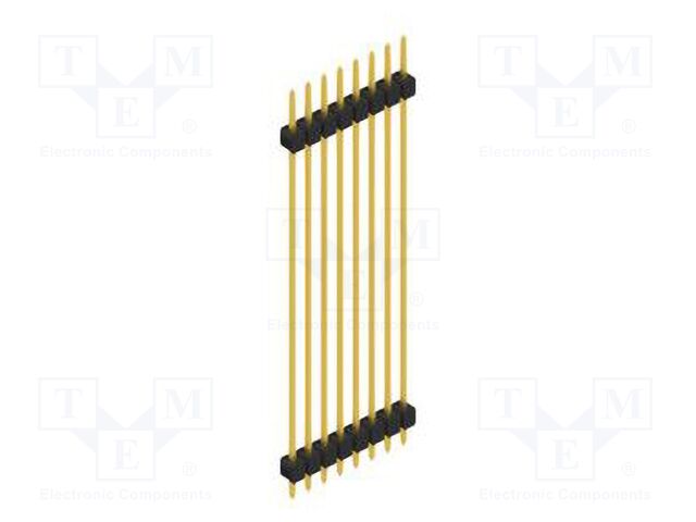Connector: pin strips; pin header; male; PIN: 8; 2.54mm; THT; 1x8