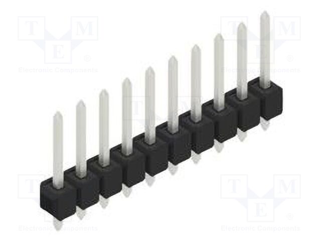 Connector: pin strips; pin header; male; PIN: 10; 2.54mm; THT; 1x10