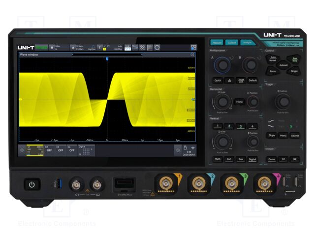 Oscilloscope: digital; Ch: 4; 350MHz; 2,5Gsps; 350Mpts; 1n÷1ks/div