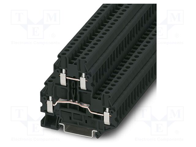 Splice terminal: rail; UT; PA; L: 64.4mm; terminals: 4; W: 5.2mm