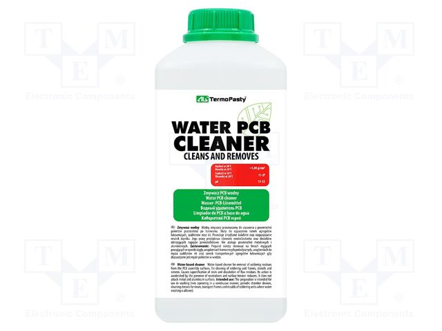 Cleaner; 1l; liquid; plastic container; Features: water based