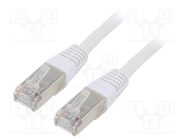 Patch cord; F/UTP; 6; stranded; CCA; PVC; grey; Len: 10m; 26AWG