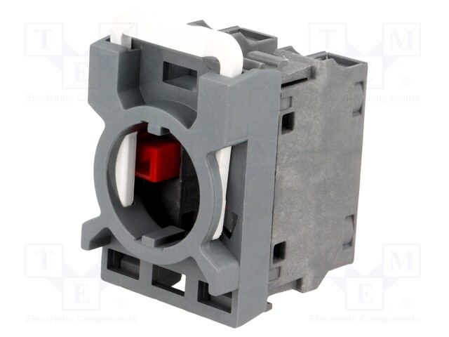 Contact block; 22mm; front fixing; Contacts: NC