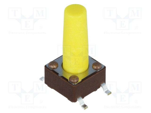 Microswitch TACT; SPST-NO; Pos: 2; 0.05A/12VDC; SMT; none; 5.2N
