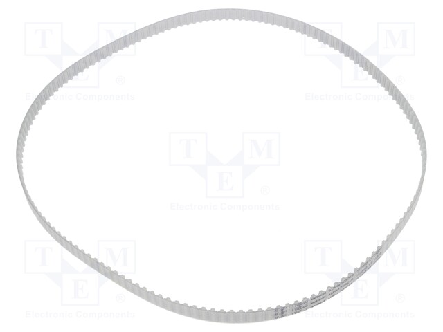 Timing belt; T5; W: 10mm; H: 2.2mm; Lw: 800mm; Tooth height: 1.2mm