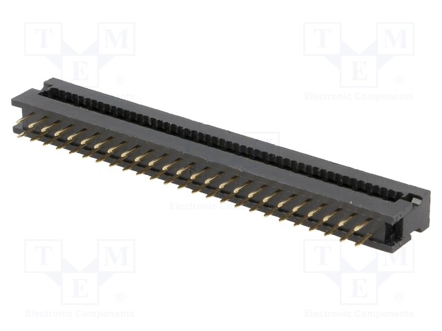 IDC transition; PIN: 50; IDC,THT; for ribbon cable; 1.27mm; 1A