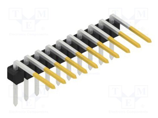 Connector: pin strips; pin header; male; PIN: 10; 2.54mm; THT; 1x10