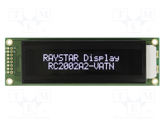 Display: LCD; alphanumeric; VA Negative; 20x2; 115x36x13.9mm; LED