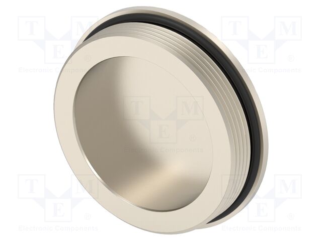 Stopper; brass; IP68; Entrelec; Gland: M50; 9mm; Thread: metric