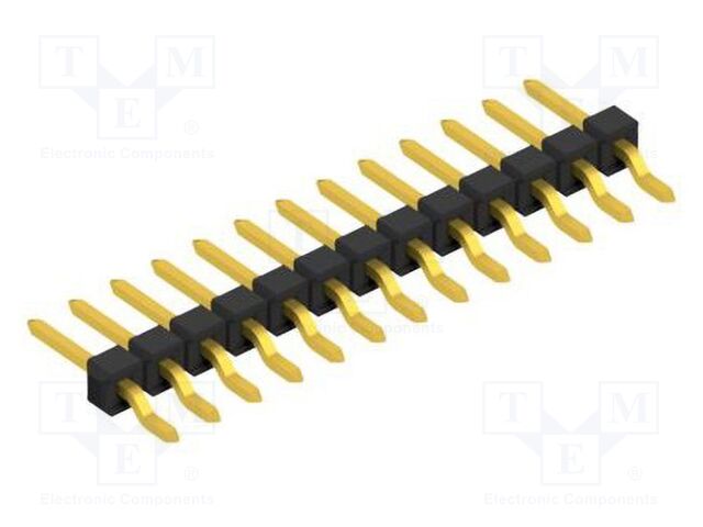 Connector: pin strips; pin header; male; PIN: 13; 2.54mm; SMT; 1x13