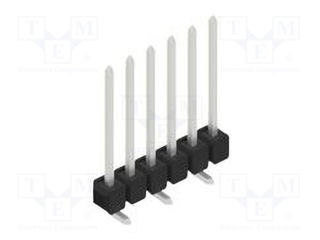Connector: pin strips; pin header; male; PIN: 6; 2.54mm; SMT; 1x6