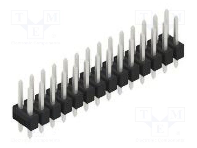 Connector: pin strips; pin header; male; PIN: 28; 2.54mm; THT; 2x14