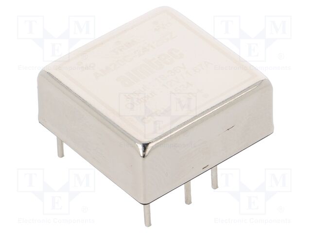 Converter: DC/DC; 20W; Uin: 18÷36VDC; Uout: 12VDC; Iout: 1.67A; 1"x1"