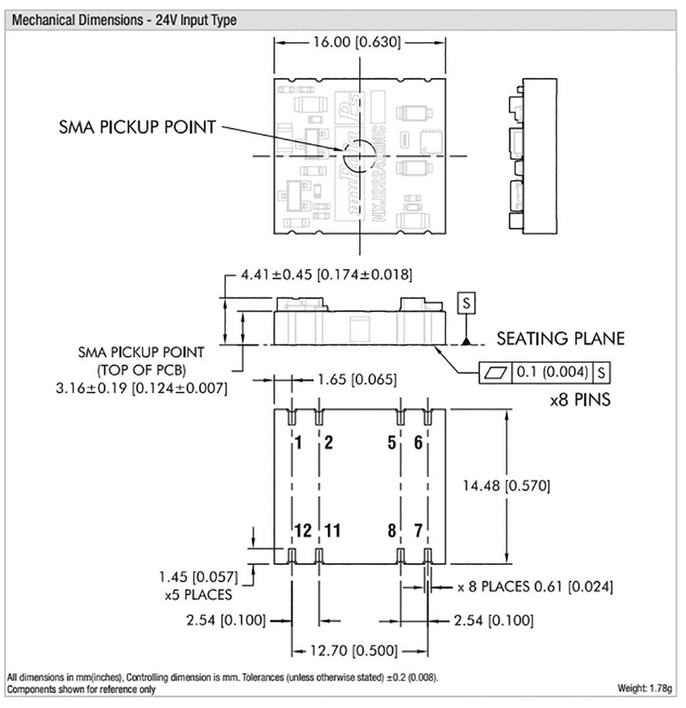 Converter: DC/DC; 2W; Uin: 21.6÷26.4V; Uout: 15VDC; Iout: 133mA; SMD